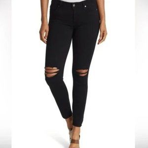 PAIGE Verdugo Distressed Ankle Crop Skinny Jeans